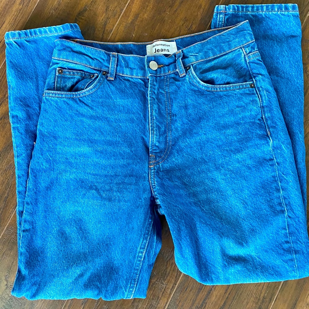 Never worn Reformation High Rise Cigarette Jeans